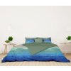 Ervi bavlněné povlečení oboustranné - Marina/zelené (Rozměr 140x200 cm + 70x90 cm)