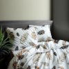 Ervi bavlněné povlečení - palmové listy na bílém (Rozměr 140x200 cm + 70x90 cm)