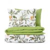 Ervi bavlněné povlečení oboustranné - kvetoucí eukalyptus zelený/světle olivové (Rozměr 140x200 cm + 70x90 cm)