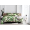Ervi bavlněné povlečení oboustranné - Monstera zelená/olivové (Rozměr 140x200 cm + 70x90 cm)