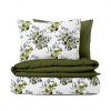 #Ervi Bavlněné povlečení DUO na francouzskou postel - eukalyptové větvičky zelené/olivové 200x220 cm +2ks x 70x90 cm (Rozměr 200x220 cm +2ks x 70x90 cm)