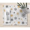 Ervi bavlněné prostírání na stůl - Vločky zimní noci (Rozměr 30 x 40 cm)