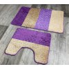 Kúpeľňová predložka SLV-2022 fialová, 2 set