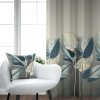 Ervi zatemňovací závěs Super print Blackout - Elegantní listí č.24 (Rozměr 140x140 cm)