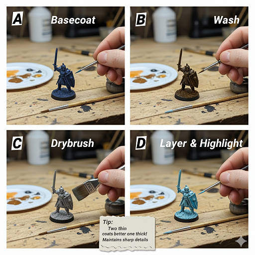 Techniky barvení miniatur