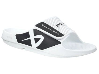 s25 slapky bauer oofos white slide
