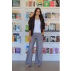 Dievčenské nohavice - modré/sivé