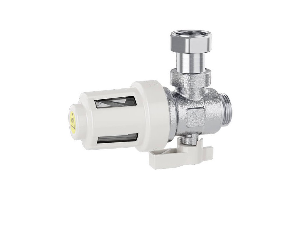 Magnetický filter pod kotol CALEFFI XS®, uhlové závitové pripojenie