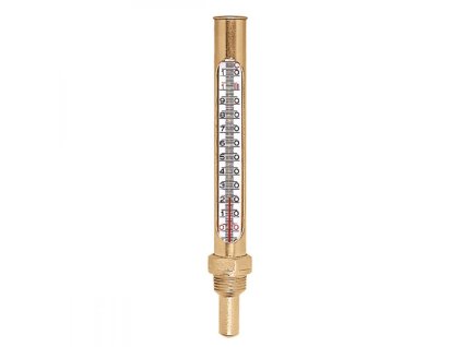 Teplomer v púzdre 1/2” pripojenie na ohrádzku, rozsah 0÷120°C
