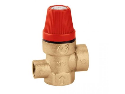 Poistný ventil, vnútorný závit s prípojkou pre tlakomer, 1/2" - 3 bar