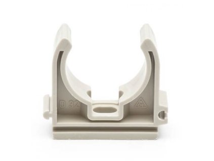 Príchytka na potrubie, šedý plast - 8,5mm