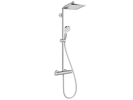 Sprchový systém CROMETTA E Showerpipe s termostatom, hlavica 240x240mm