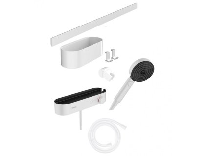Sprchová batéria termostatická + doplnky do kúpeľne WALLSTORIS, biela