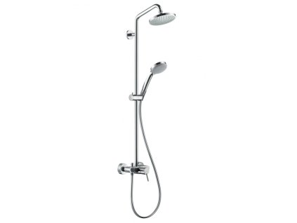 Sprchový systém CROMA 160 Showerpipe, stenová batéria, hlavica 160mm