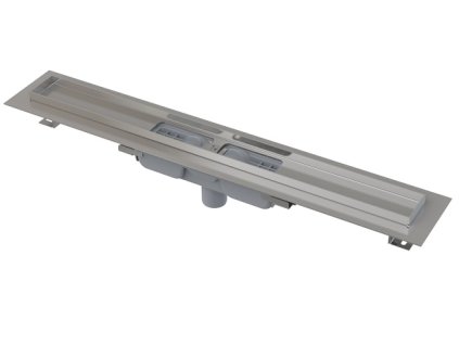 Sprchový žľab LOW s okrajom pre perforovaný rošt, zvislý odtok 550mm