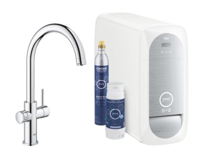 Drezová batéria s chladičom a filtráciou BLUE HOME, chróm
