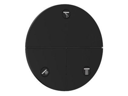 Ventil pod omietku ShowerSelect Comfort S pre 3 odberné miesta, čierny