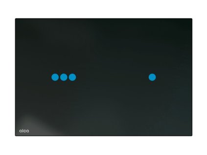 Ovládacie tlačidlo senzorové NIGHT LIGHT 3 s podsvietením, čierne sklo