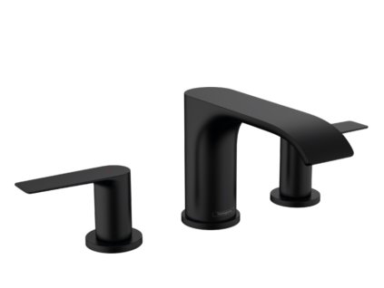 Batéria na okraj vane 3 otvorová VIVENIS, matná čierna Hansgrohe