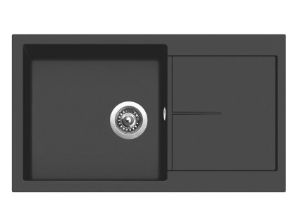 Granitový drez Sinks INFINITY 860 Pureblack Sinks
