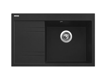 Granitový drez Sinks RIM 780 P Metalblack