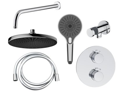 Sprchový set Aquaristo Style termostat ERIDAN + hlavová sprcha 250mm + príslušenstvo
