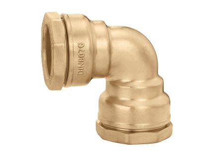 Mosadzné šróbenie DECA rohové, pre polyetylénové rúry d50mm