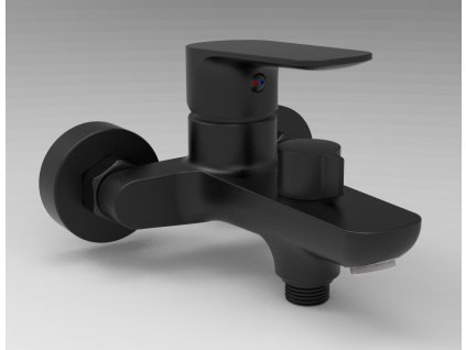 Vaňová batéria DAKOTA MATT BLACK, keramický prepínač, rozstup 100mm