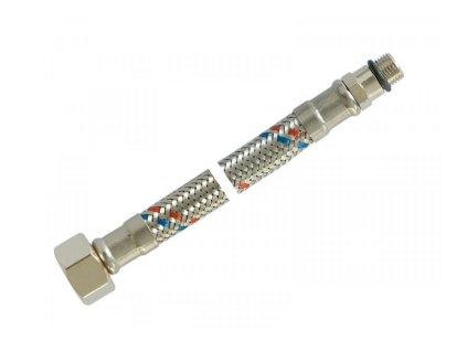 Flexi hadica na vodu prípojná 3/8"× M10, krátky koniec - dĺžka 30 cm