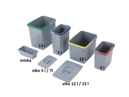 Veko pre odpadkový kôš Sinks s objemom 5/7l