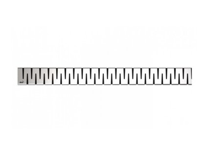 Rošt pre sprchový žľab Alcadrain ZIP - lesklý nerez - dĺžka 750mm