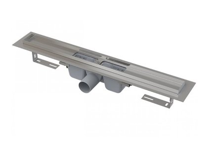 Sprchový žľab nerezový, s okrajom pre perforovaný rošt - dĺžka 1450mm