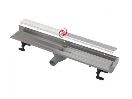 Sprchový žľab DOUBLE9 FIT AND GO WALL, obojstranný rošt - dĺžka 850mm