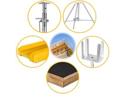 ceiling formwork set plywood birch combi standard 100m2