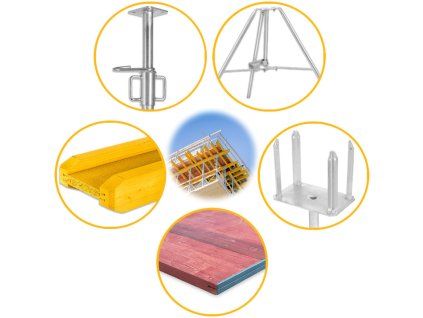 set of ceiling formwork three layer light panel 59 m2