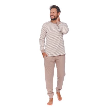 Pánské pyžamo Bear hnědé (Velikost XXL)