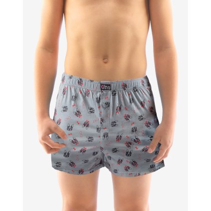 GINA dětské trenky volné chlapecké, šité, s potiskem 25015P