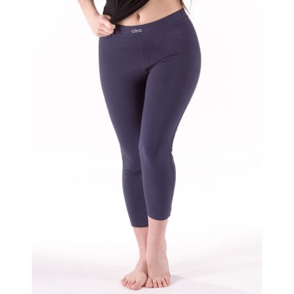 GINA dámské legíny 7/8 délka, 7/8 kalhoty, šité, klasické, jednobarevné 95002P