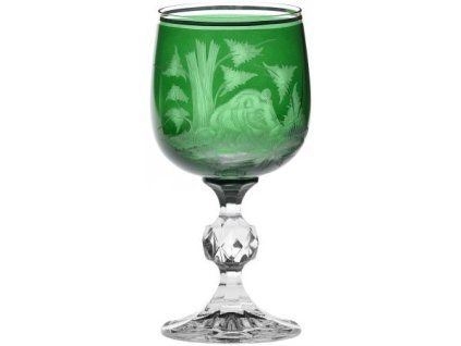 zelena sklenicka na vino