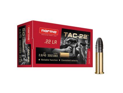 22 lr norma tac 22 40 grs