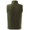 zelená fleecová vesta unisex (Velikost S)