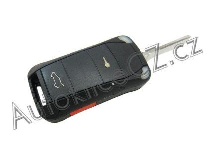 Vystřelovací klíč Porsche 2+1 tlačítko (Obal)