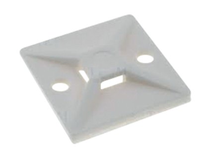 Držáky kabelů MT-30, lepící-bílé (100ks)