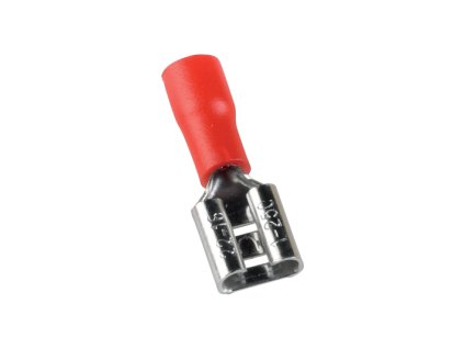 IZOLOVANÉ KABELOVÉ KONCOVKY FDD ŽENSKÉ 1.25-250/ČERVENÉ (100 ks v balení)