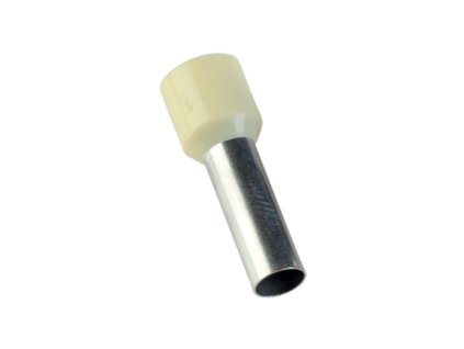 Izolované konektory kabelu E 16-18/mléčně žlutá (100 ks v balení)