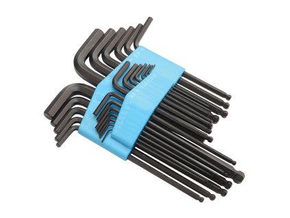 Sada imbusových klíčů s balónovým hrotem 25ks 1.27-10mm