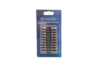 SCREWDRIVER BIT WITH PP BOX 10PCS 50mm