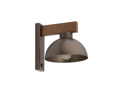TK osvětlení nástěnné svítidlo OSLO 6279 1XE27 hnědé