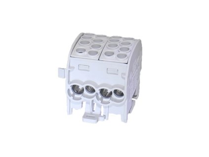 Svorkovnice pro DIN lištu 4X25MM²/4X35MM², šedá