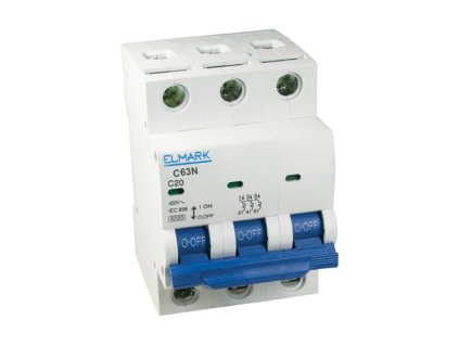 JISTIČ 6kA C63N/10A křivka C
